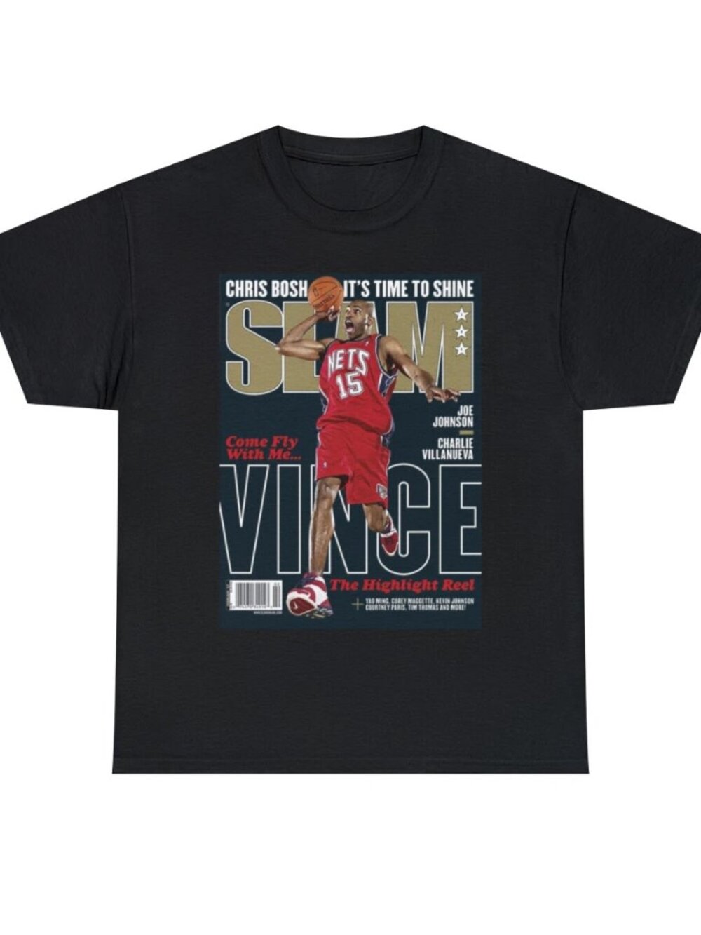 Vince Carter Brooklyn Nets NBA Slam Cover Tee Shirt